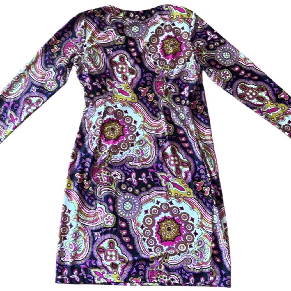 EUC Jude Connolly Diane Faux Wrap Stretch
Dress Black Paisley Large Retail $248 - Picture 2 of 8
